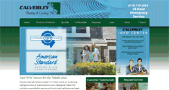 Desktop Screenshot of calverleyhvac.com