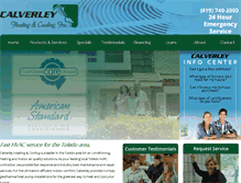 Tablet Screenshot of calverleyhvac.com